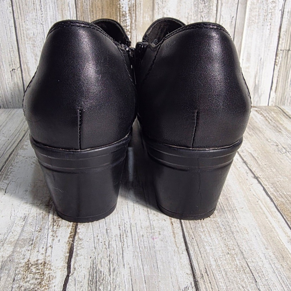 Clarks Collection Womens Black Leather Heeled Booties Shooties Size 9 M 26128442 - Picture 9 of 12